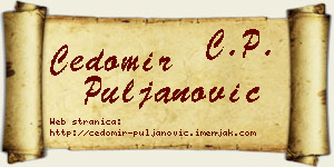Čedomir Puljanović vizit kartica